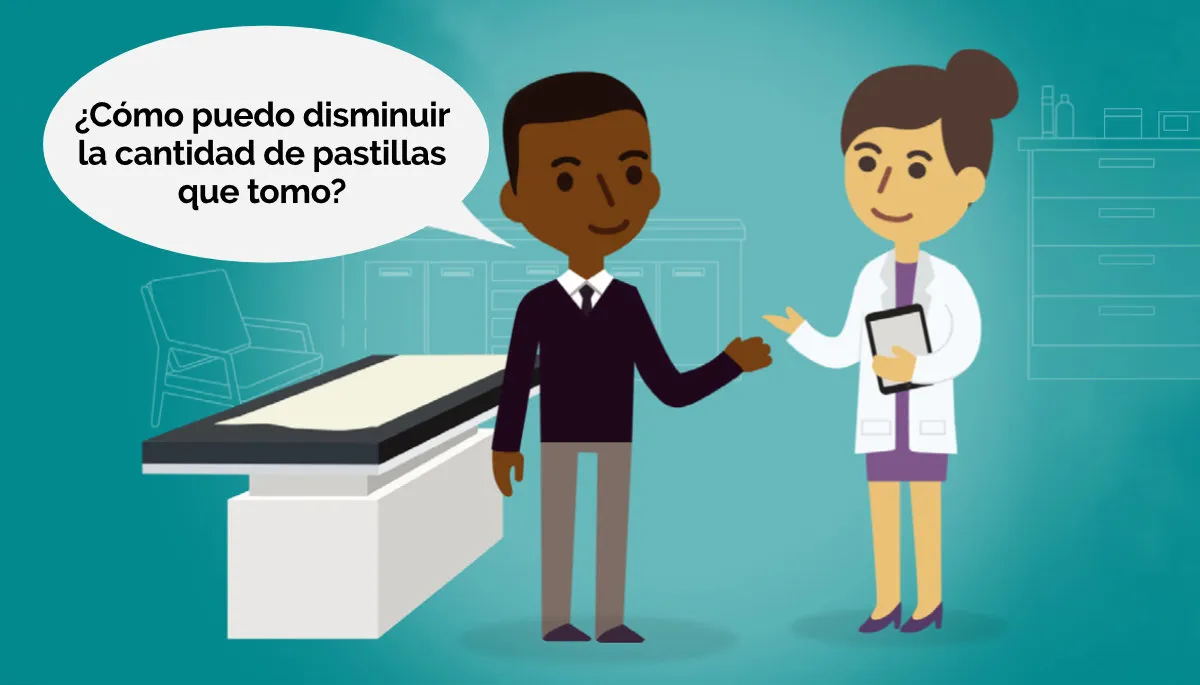 Pregunte si puede disminuir la cantidad de pastillas que toma