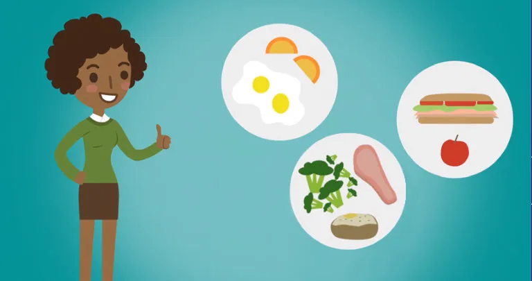 Cambios en el estilo de vida: alimentación saludable